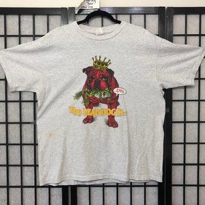 90's Vintage Red Dog Beer T shirt Tee XL Frog in mouth Undisputed King Gray PP